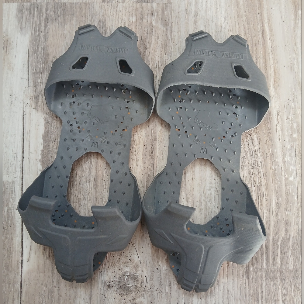 Winter Walking Ice Cleats – Medium – Slip-On Boot Traction – New